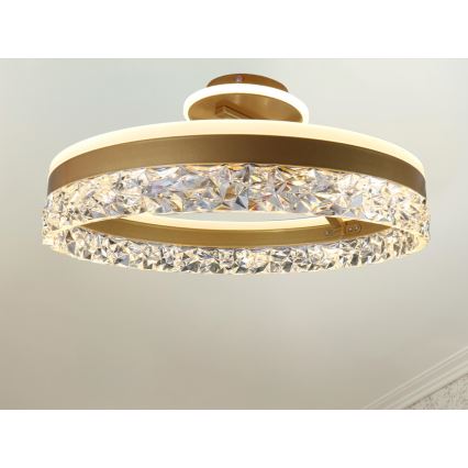 Brilagi - Plafonnier à intensité variable LED/86W/230V 3000-6500K doré + télécommande