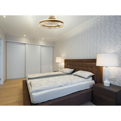 Brilagi - Plafonnier à intensité variable LED/86W/230V 3000-6500K doré + télécommande