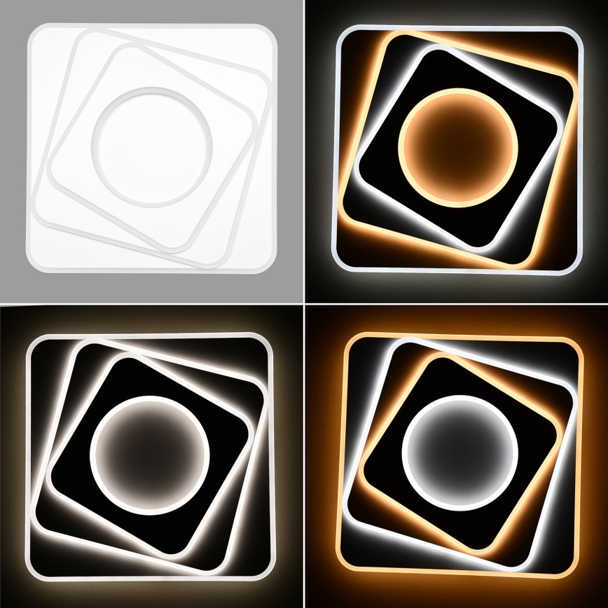Brilagi - Plafonnier à intensité variable MODERN LED/100W/230V 2700-6500K 48x48 cm + Télécommande