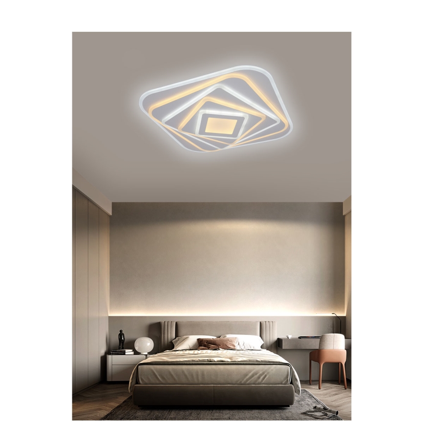 Brilagi - Plafonnier à intensité variable MODERN LED/210W/230V 2700-6500K 55x55 cm + Télécommande