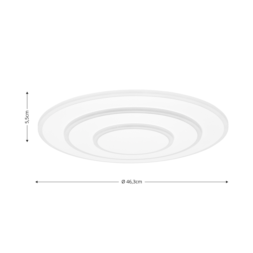 Brilagi - Plafonnier à intensité variable MODERN LED/58W/230V 2700-6500K d. 46,3 cm + Télécommande