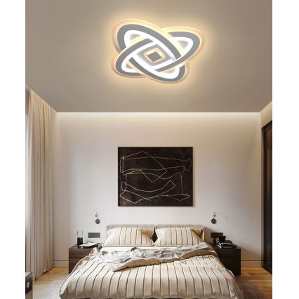 Brilagi - Plafonnier à intensité variable MODERN LED/90W/230V 2700-6500K 48x48 cm+ Télécommande
