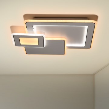 Brilagi - Plafonnier à intensité variable MODERN LED/93W/230V 2700-6500K 48,5x48,5 cm + Télécommande