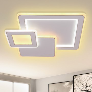 Brilagi - Plafonnier à intensité variable MODERN LED/93W/230V 2700-6500K 48,5x48,5 cm + Télécommande