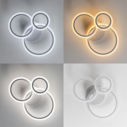 Brilagi - Plafonnier à intensité variable ORBITS LED/40W/230V 3000-6500K blanc + télécommande