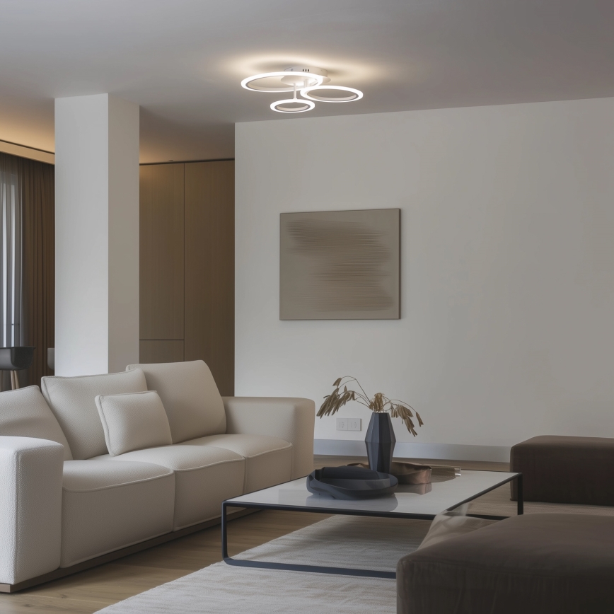 Brilagi - Plafonnier à intensité variable ORBITS LED/40W/230V 3000-6500K blanc + télécommande