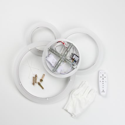 Brilagi - Plafonnier à intensité variable ORBITS LED/40W/230V 3000-6500K blanc + télécommande
