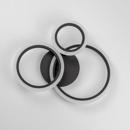 Brilagi - Plafonnier à intensité variable ORBITS LED/40W/230V 3000-6500K noir + Télécommande