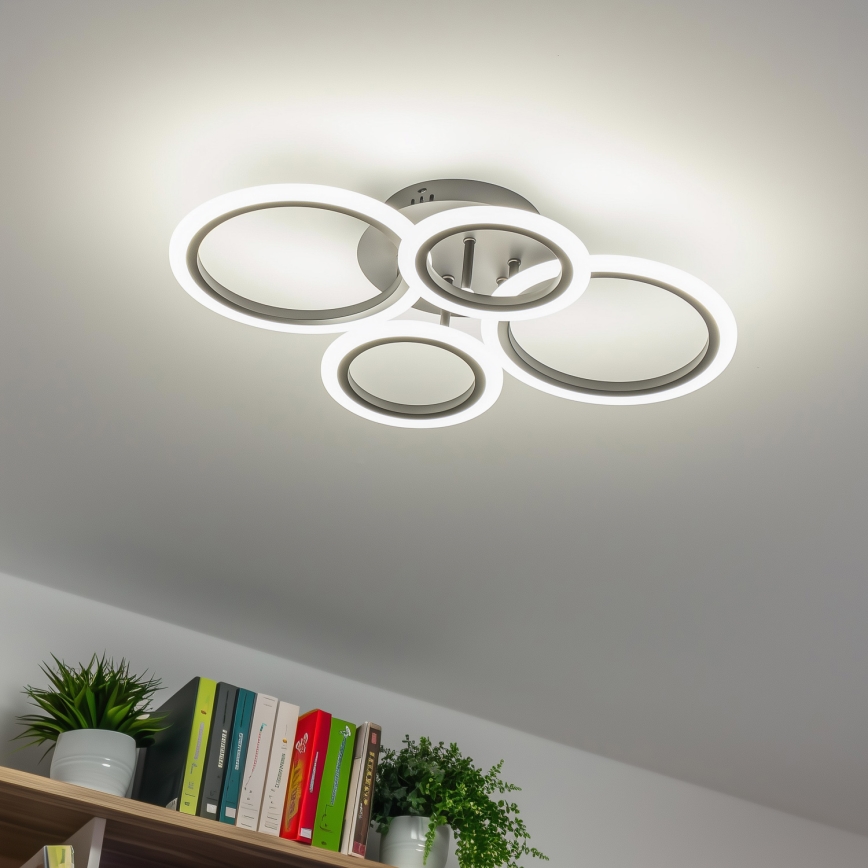 Brilagi - Plafonnier à intensité variable ORBITS LED/50W/230V 3000-6500K anthracite + télécommande