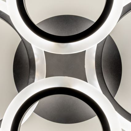 Brilagi - Plafonnier à intensité variable ORBITS LED/50W/230V 3000-6500K anthracite + télécommande