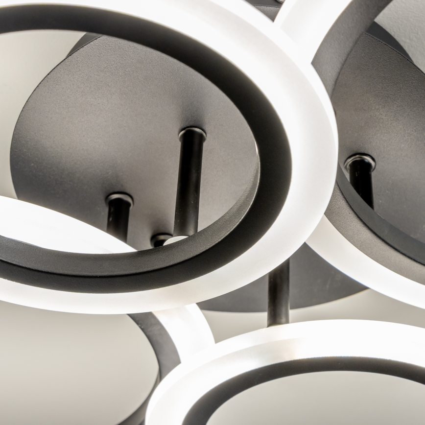 Brilagi - Plafonnier à intensité variable ORBITS LED/50W/230V 3000-6500K anthracite + télécommande