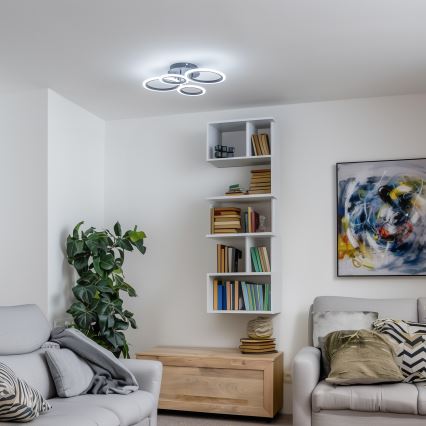 Brilagi - Plafonnier à intensité variable ORBITS LED/50W/230V 3000-6500K + télécommande
