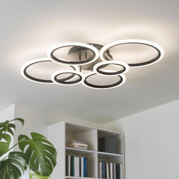Brilagi - Plafonnier à intensité variable ORBITS LED/85W/230V 3000-6500K noir + télécommande