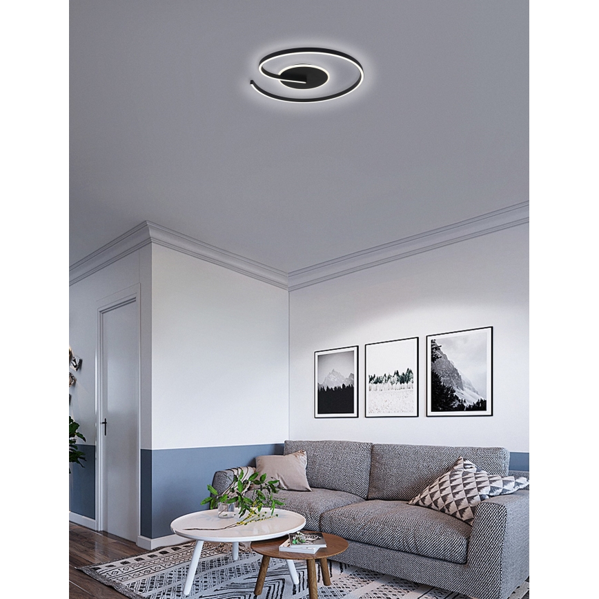 Brilagi - Plafonnier à intensité variable SPIRAL LED/56W/230V 3000/4000/6000K + Télécommande