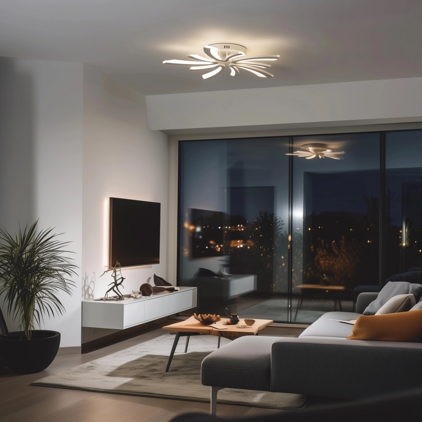 Brilagi - Plafonnier à intensité variable TWIST LED/55W/230V 3000-6500K blanc + télécommande