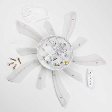 Brilagi - Plafonnier à intensité variable TWIST LED/55W/230V 3000-6500K blanc + télécommande