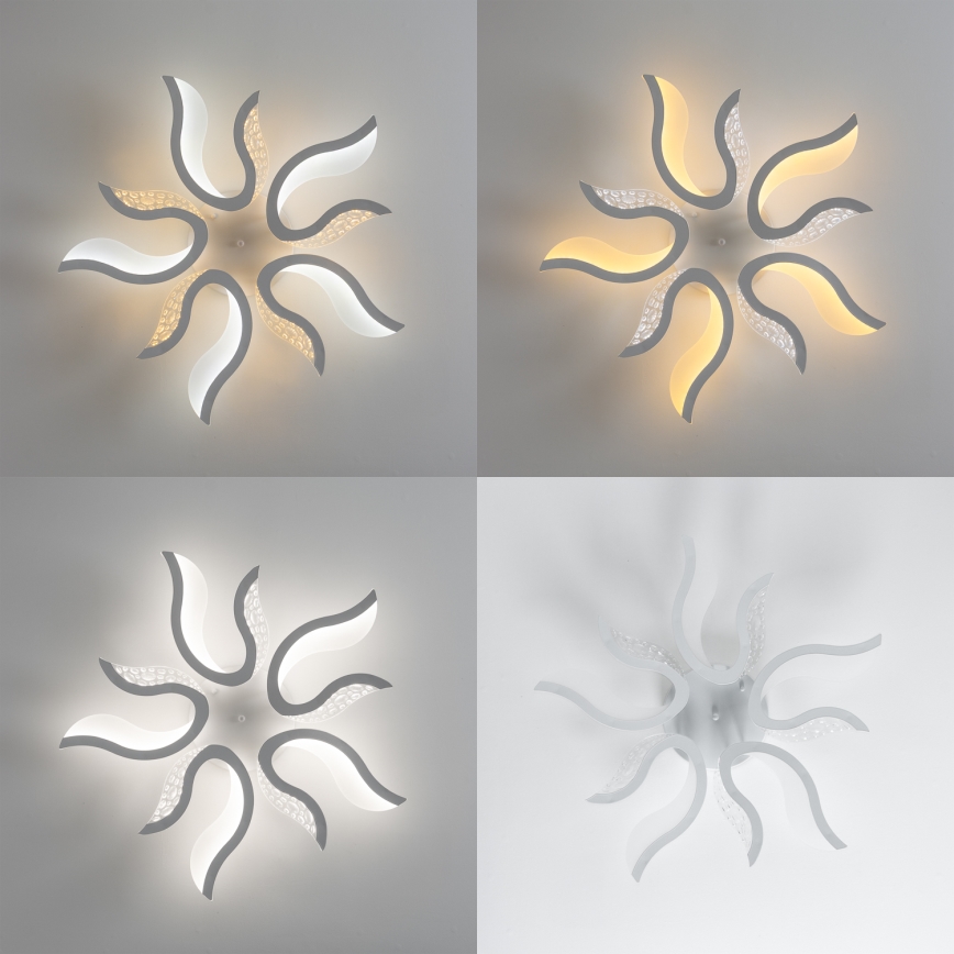 Brilagi - Plafonnier à intensité variable TWIST LED/65W/230V 3000-6500K blanc + télécommande