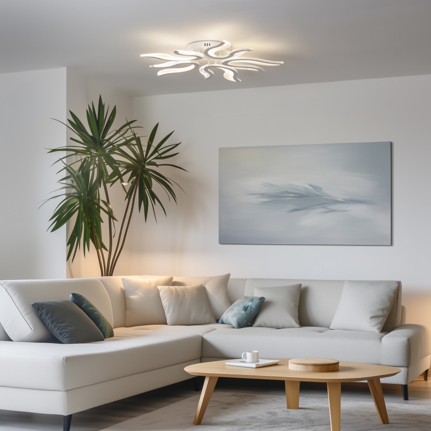 Brilagi - Plafonnier à intensité variable TWIST LED/65W/230V 3000-6500K blanc + télécommande