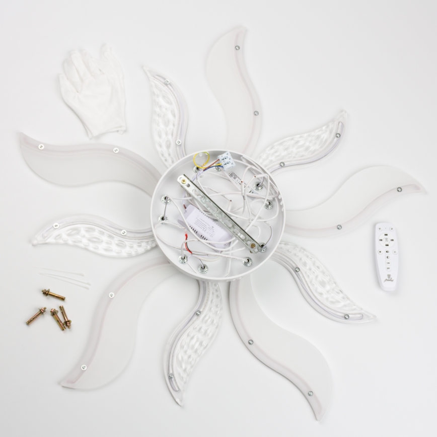 Brilagi - Plafonnier à intensité variable TWIST LED/65W/230V 3000-6500K blanc + télécommande