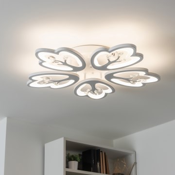 Brilagi - Plafonnier à intensité variable TWIST LED/80W/230V 3000-6500K blanc + télécommande