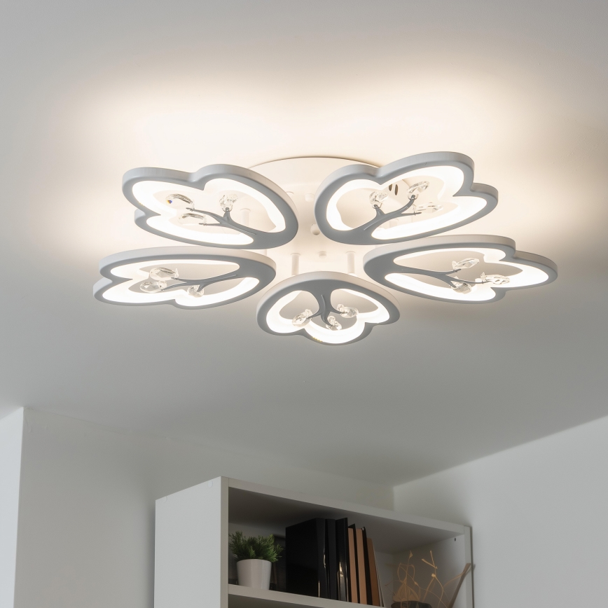 Brilagi - Plafonnier à intensité variable TWIST LED/80W/230V 3000-6500K blanc + télécommande