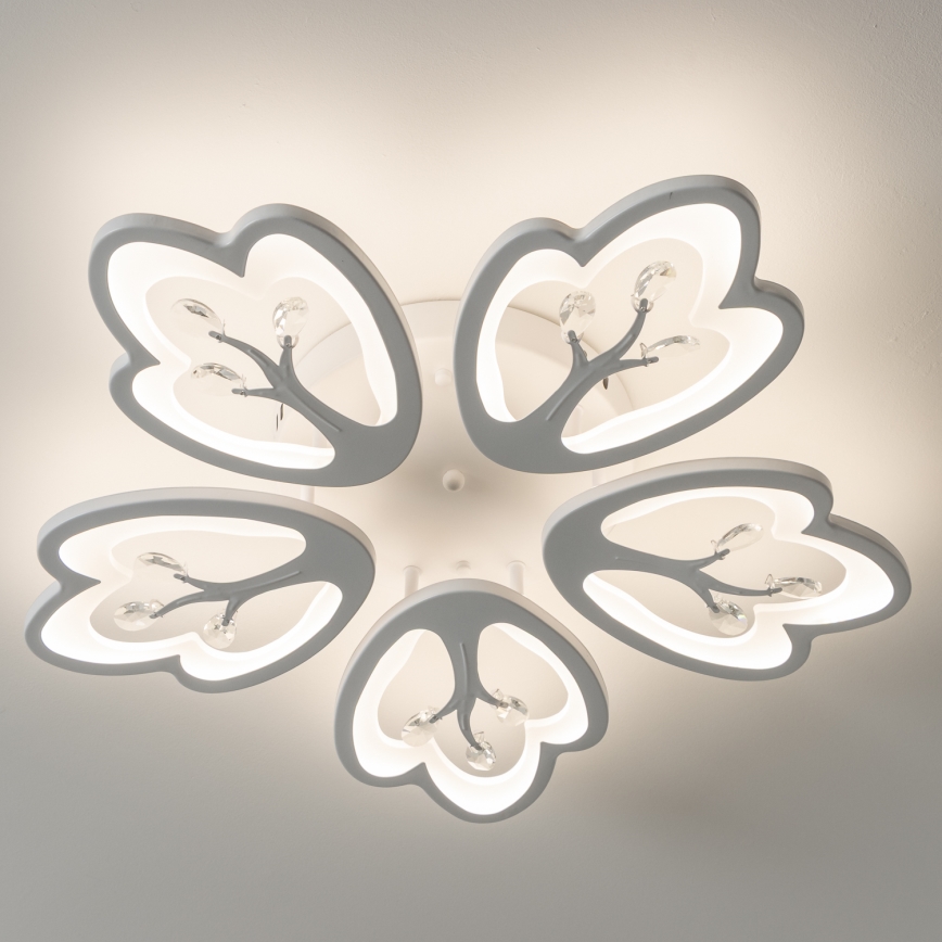 Brilagi - Plafonnier à intensité variable TWIST LED/80W/230V 3000-6500K blanc + télécommande