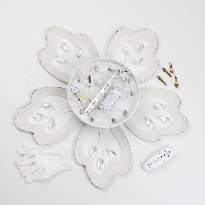 Brilagi - Plafonnier à intensité variable TWIST LED/80W/230V 3000-6500K blanc + télécommande