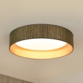 Brilagi - Plafonnier à intensité variable VEGAS SHINE LED/24W/230V 3000/4000/6500K paille marron/doré + Télécommande