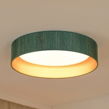 Brilagi - Plafonnier à intensité variable VEGAS SHINE LED/24W/230V 3000/4000/6500K paille vert/doré + Télécommande