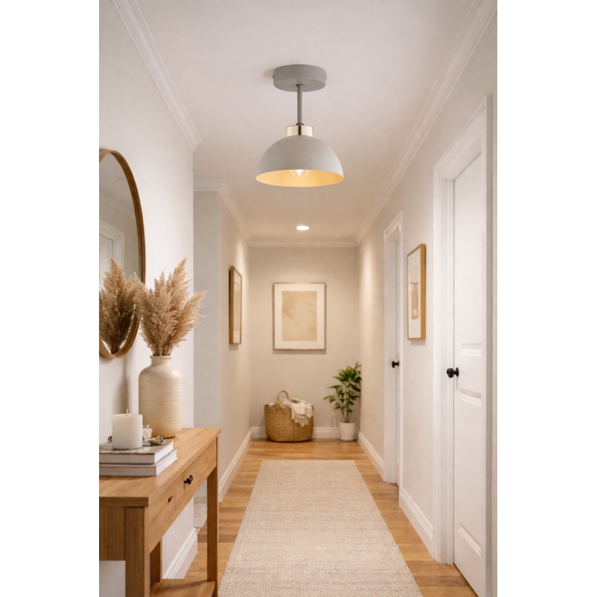 Brilagi - Plafonnier à montage en surface 1xE27/60W/230V beige/doré