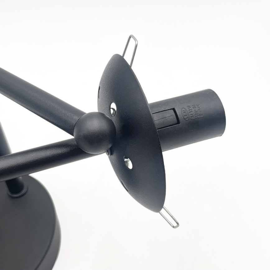 Brilagi - Plafonnier à montage en surface MALIVA 3xE14/15W/230V noir/transparent