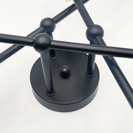 Brilagi - Plafonnier à montage en surface MALIVA 6xE14/15W/230V noir/blanc