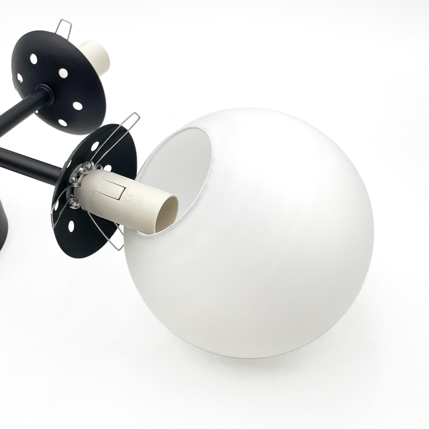 Brilagi - Plafonnier à montage en surface MALONY 4xE14/20W/230V noir