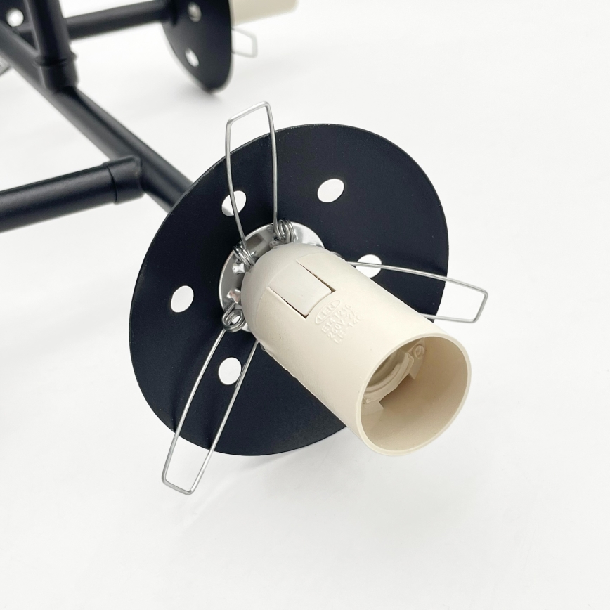 Brilagi - Plafonnier à montage en surface MALONY 4xE14/20W/230V noir