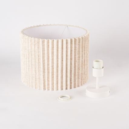 Brilagi - Plafonnier à montage en surface NORDIC WAVE 1xE27/15W/230V Ø 32 cm lin/blanc