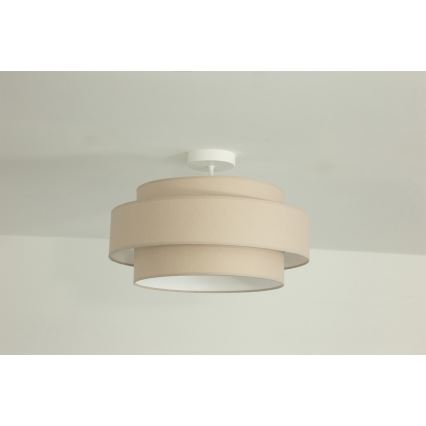 Brilagi - Plafonnier à montage en surface RESNA 1xE27/60W/230V Ø 40 cm beige
