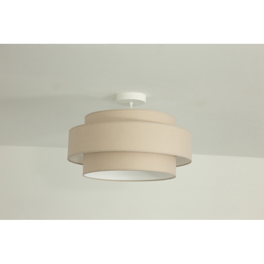 Brilagi - Plafonnier à montage en surface RESNA 1xE27/60W/230V Ø 40 cm beige