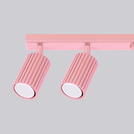 Brilagi - Plafonnier à spots CRESTO 6xGU10/10W/230V rose