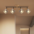 BRILAGI - Plafonnier à spots HYGGE 4xE14/15W/230V bois/fumé