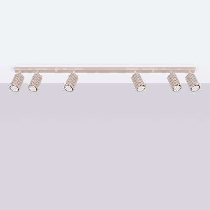 Brilagi - Plafonnier à spots LED CRESTO 6xGU10/10W/230V taupe