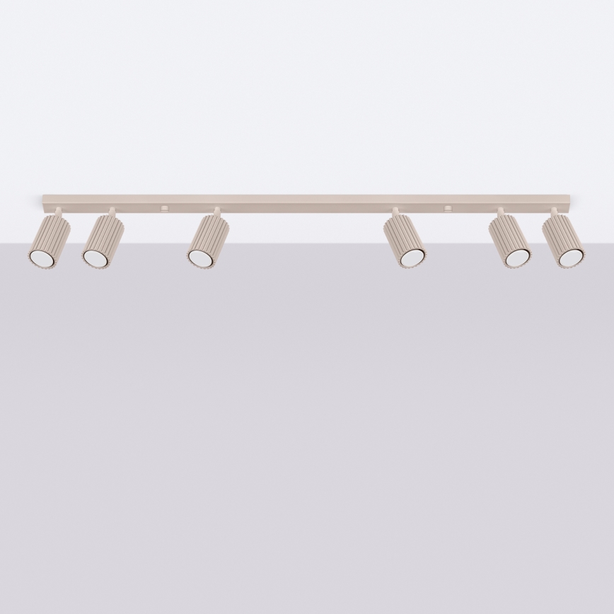 Brilagi - Plafonnier à spots LED CRESTO 6xGU10/10W/230V taupe