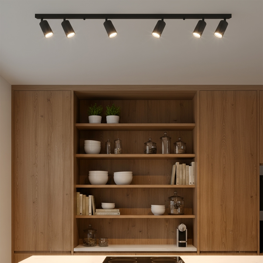 Brilagi - Spot LED RGBW dimmable SELE MODERN 6xGU10/6,5W/230V 2700-6500K Wi-Fi noir