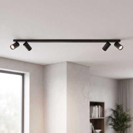 BRILAGI - Plafonnier à spots SELE LONG 4xGU10/30W/230V noir