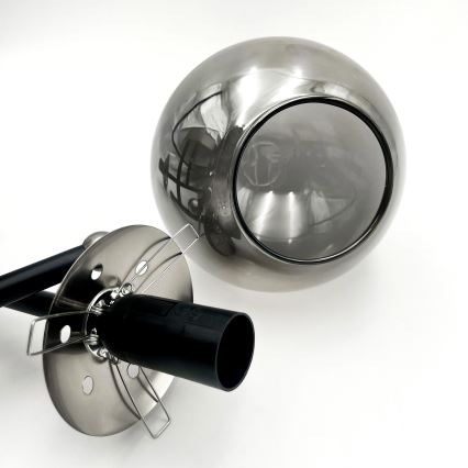 Brilagi - Plafonnier affleurant MALIVA 3xE14/15W/230V chrome mat/fumé