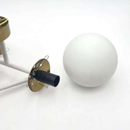 Brilagi - Plafonnier affleurant MALIVA 4xE14/15W/230V doré/blanc