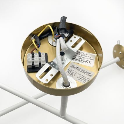 Brilagi - Plafonnier affleurant MALIVA 4xE14/15W/230V doré/blanc