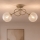 Brilagi - Plafonnier affleurant STELLA 2xE27/60W/230V beige/doré