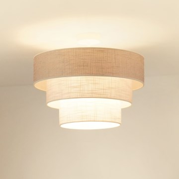 Brilagi - Plafonnier ALASKA LUNETA 1xE27/15W/230V d. 45 cm gris/crème