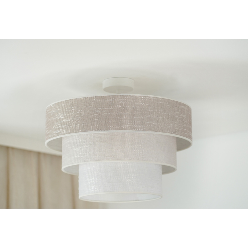 Brilagi - Plafonnier ALASKA LUNETA 1xE27/15W/230V d. 45 cm gris/crème
