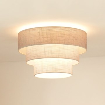 Brilagi - Plafonnier ALASKA LUNETA 1xE27/15W/230V d. 45 cm gris/crème